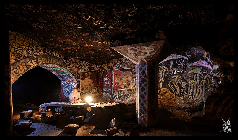 Ktas, Catacombes de Paris, les fresques du cellier