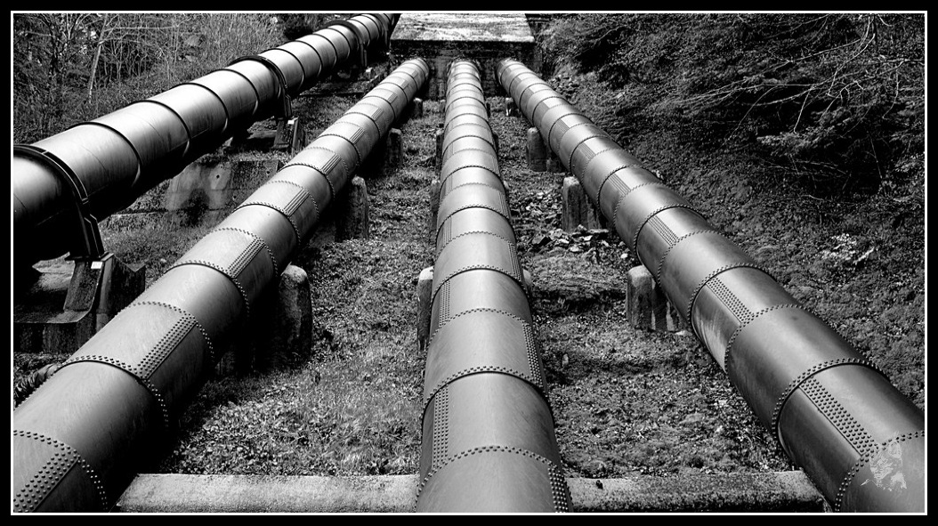Usine hydro électrique de Coindre - Détail de la conduite forcée
