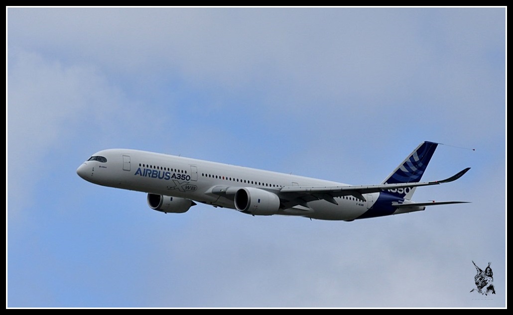 Salon du Bourget Paris Airshow 2013 - Airbus A350 XWB en vol