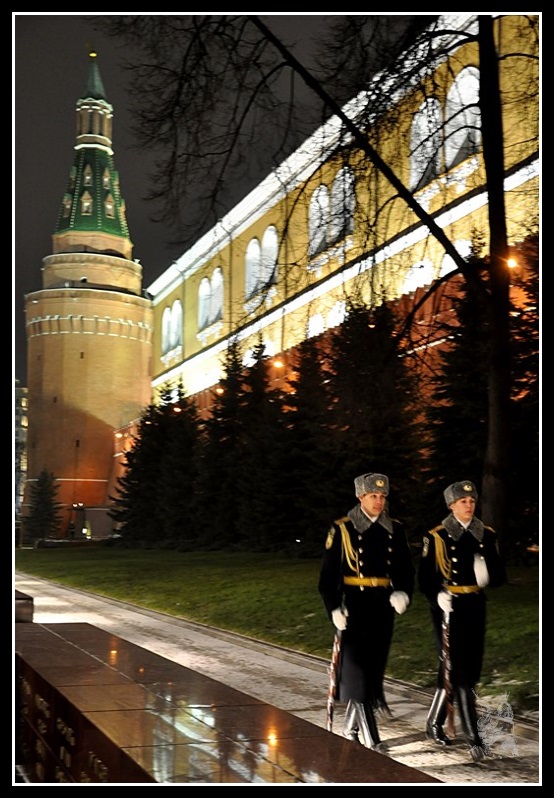 Moscou La relêve de la Garde au Kremlin